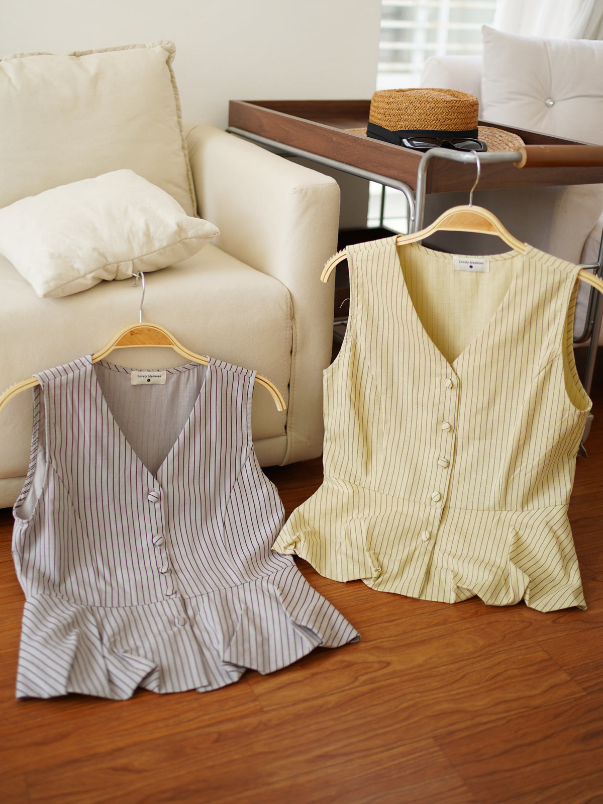 Gina Stripe Vest Top