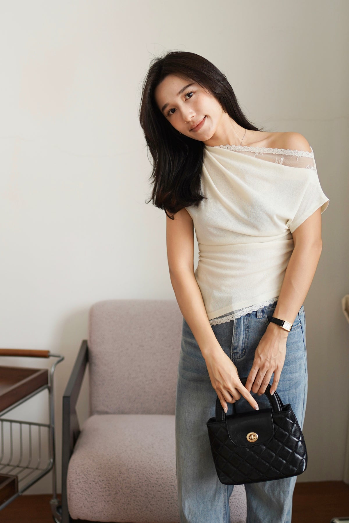 Kelly Lace Drape Top