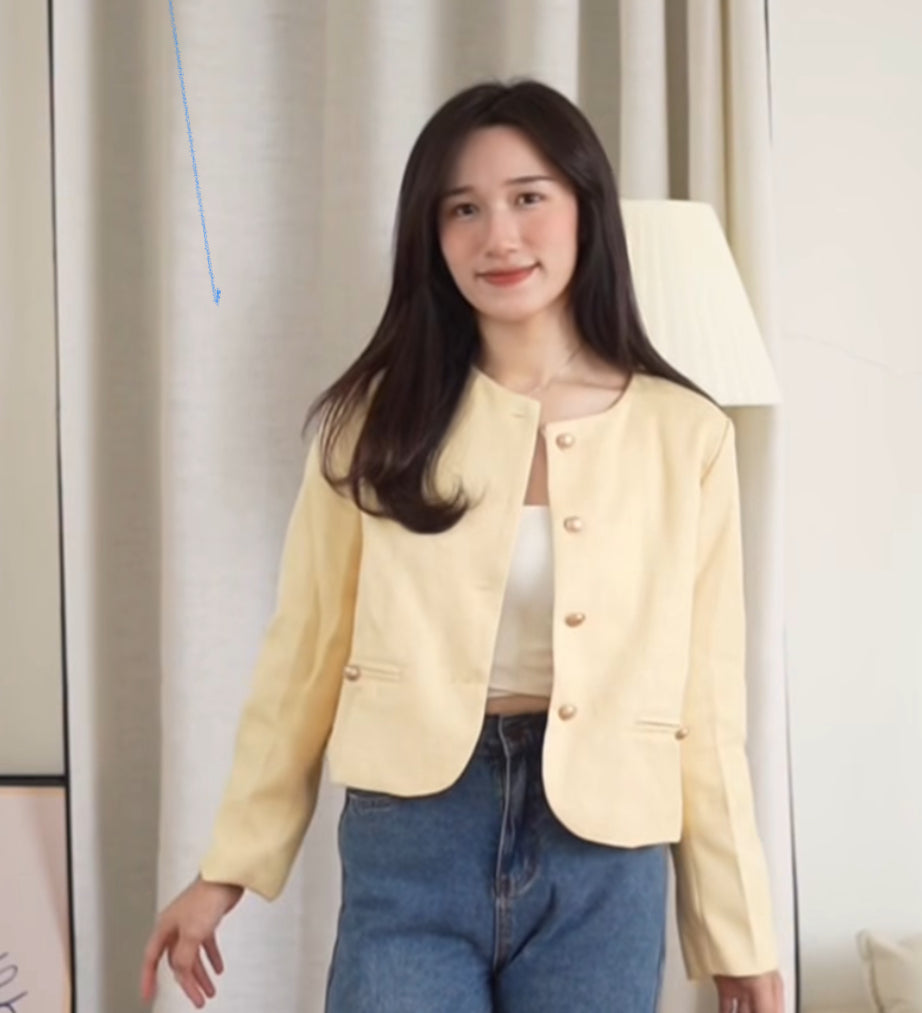 Sarah Yellow Blazer