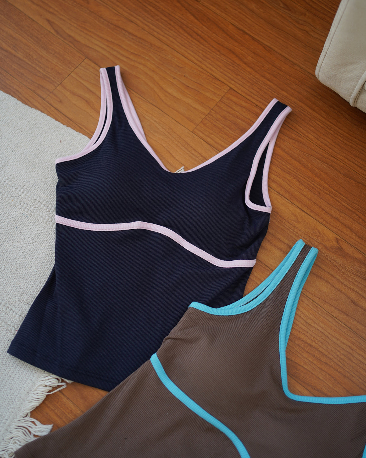 Jennie Contrast Padded Top