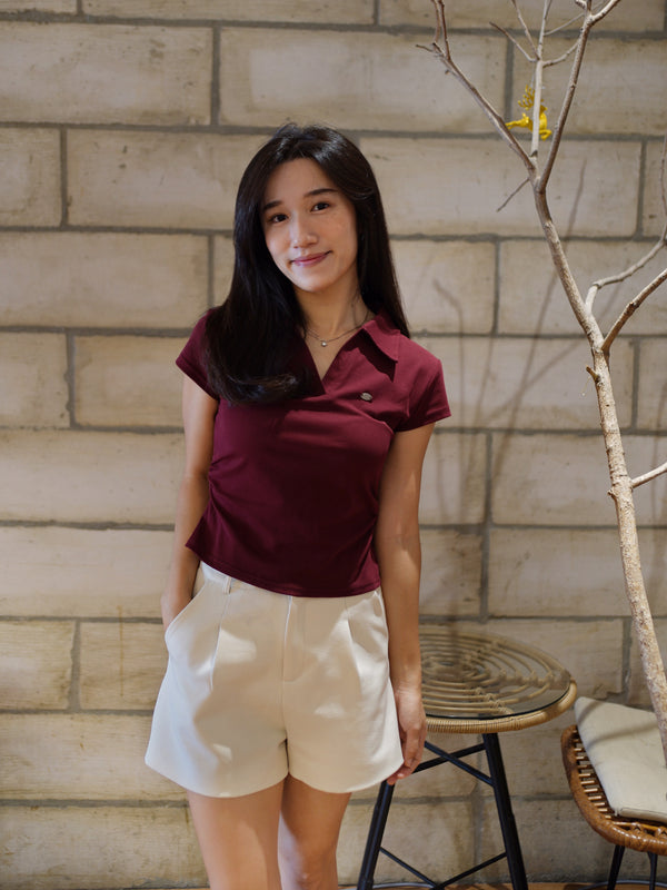 Polo Collar Top