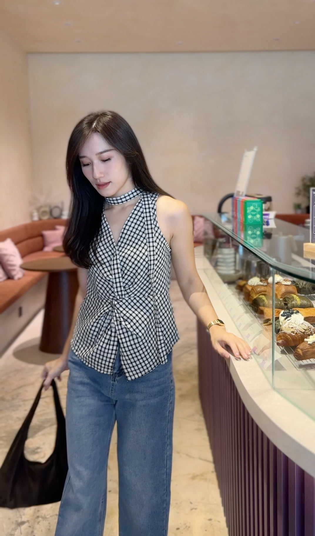 Verona Plaid Top