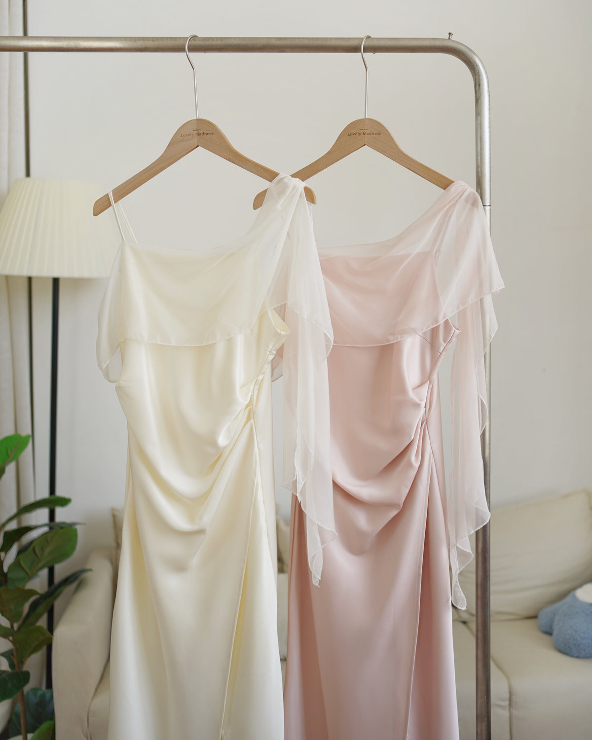 Roselia Satin Mesh Dress
