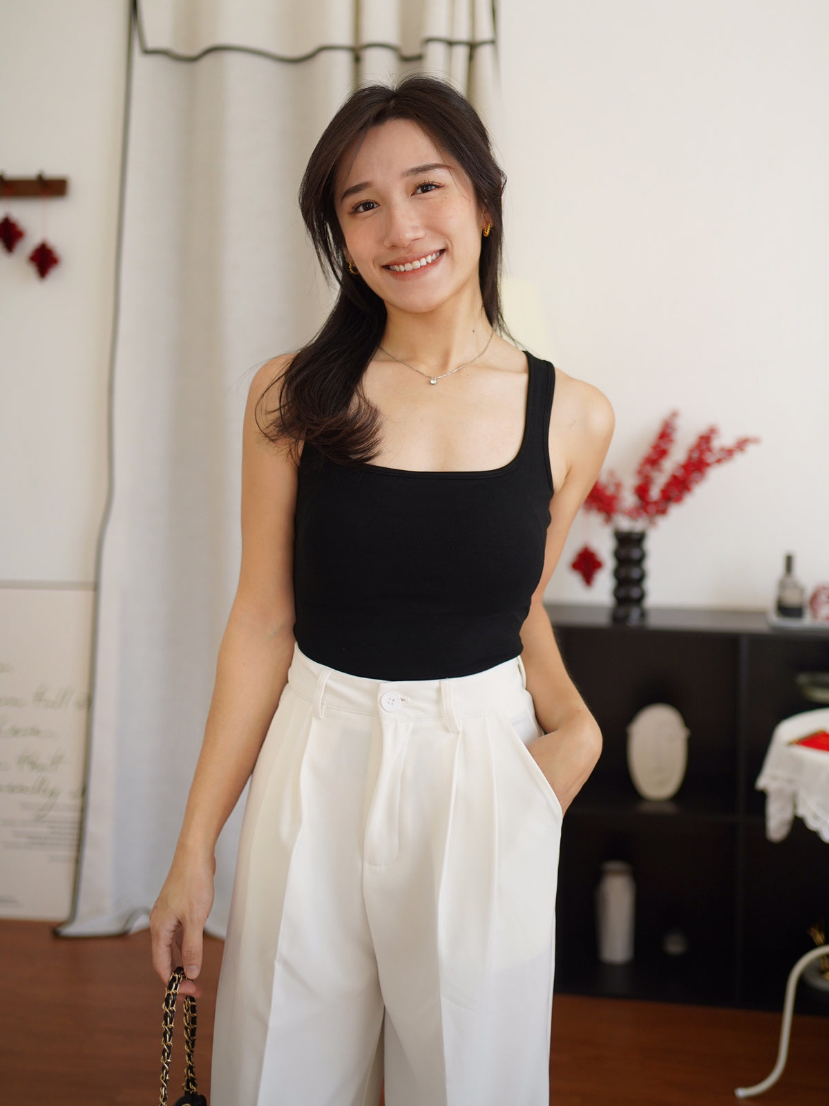 Alicia Scoop Padded Top