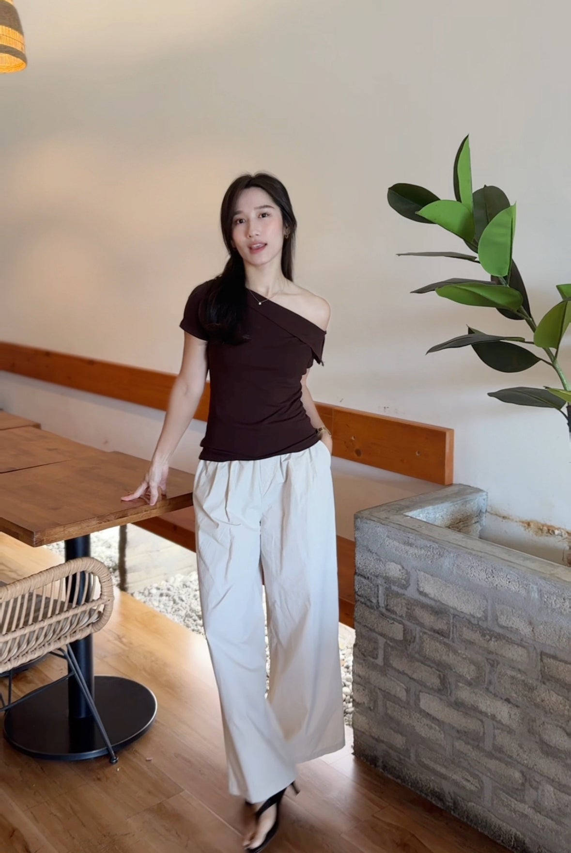 Breezy Drawstring Wide-Leg Pants