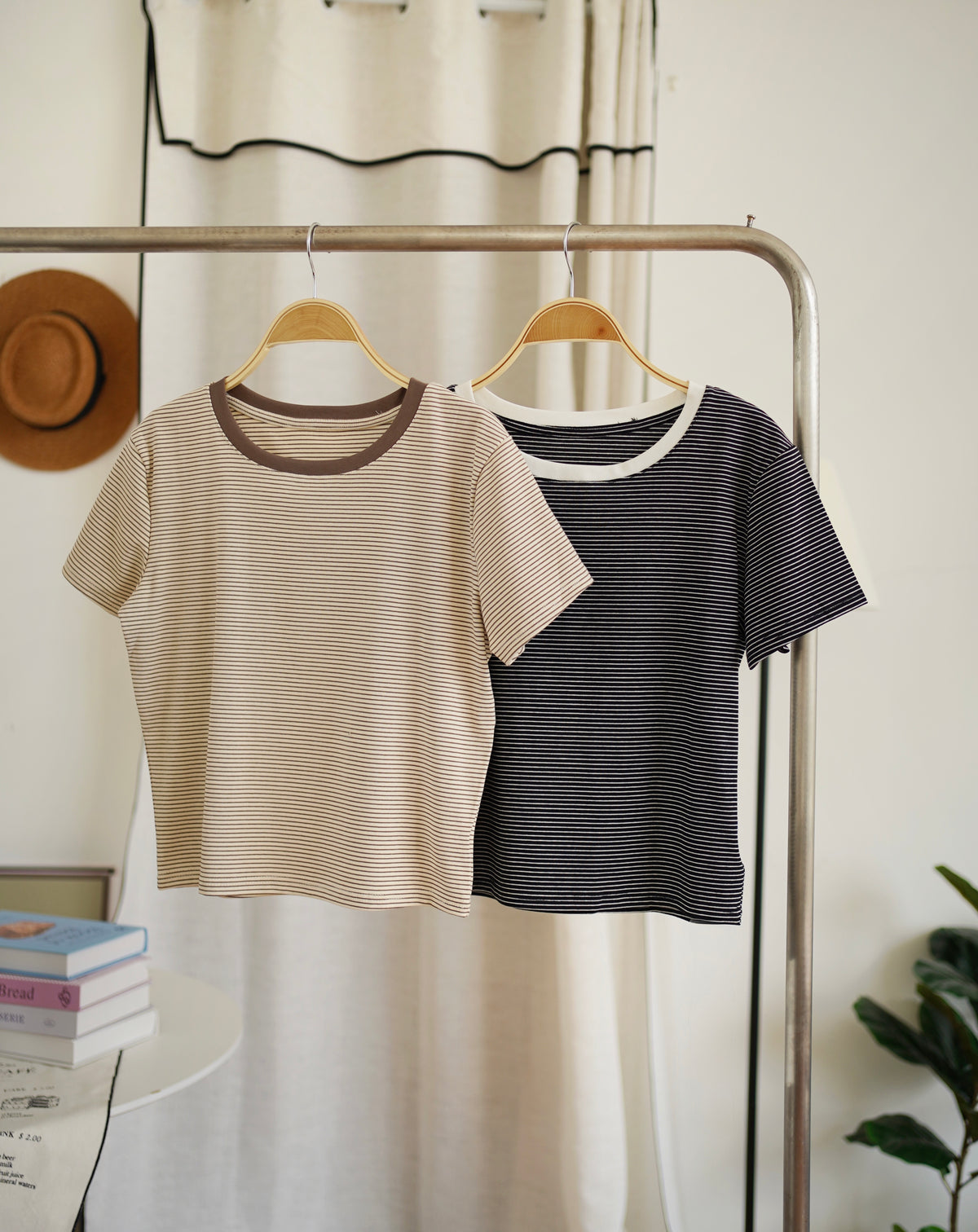 Stripe Cotton Relax Tee