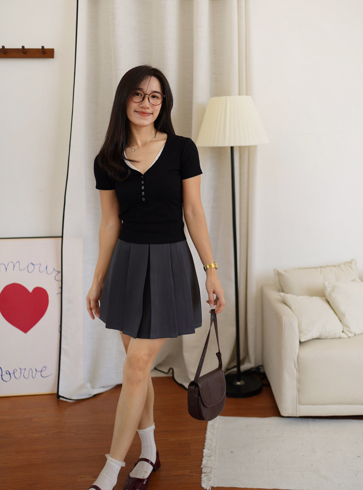 Chloe Lace Trimmed Top