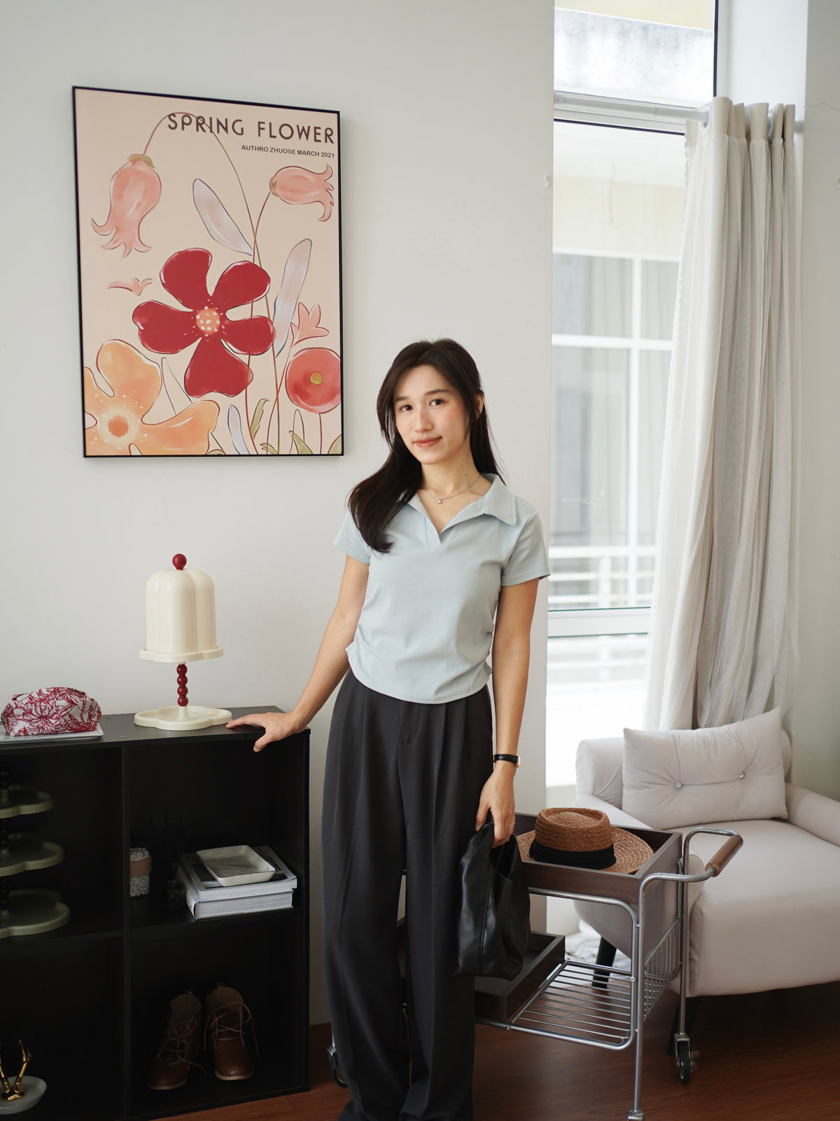 Ophelia Collar Top - LovelyMadness Clothing Malaysia