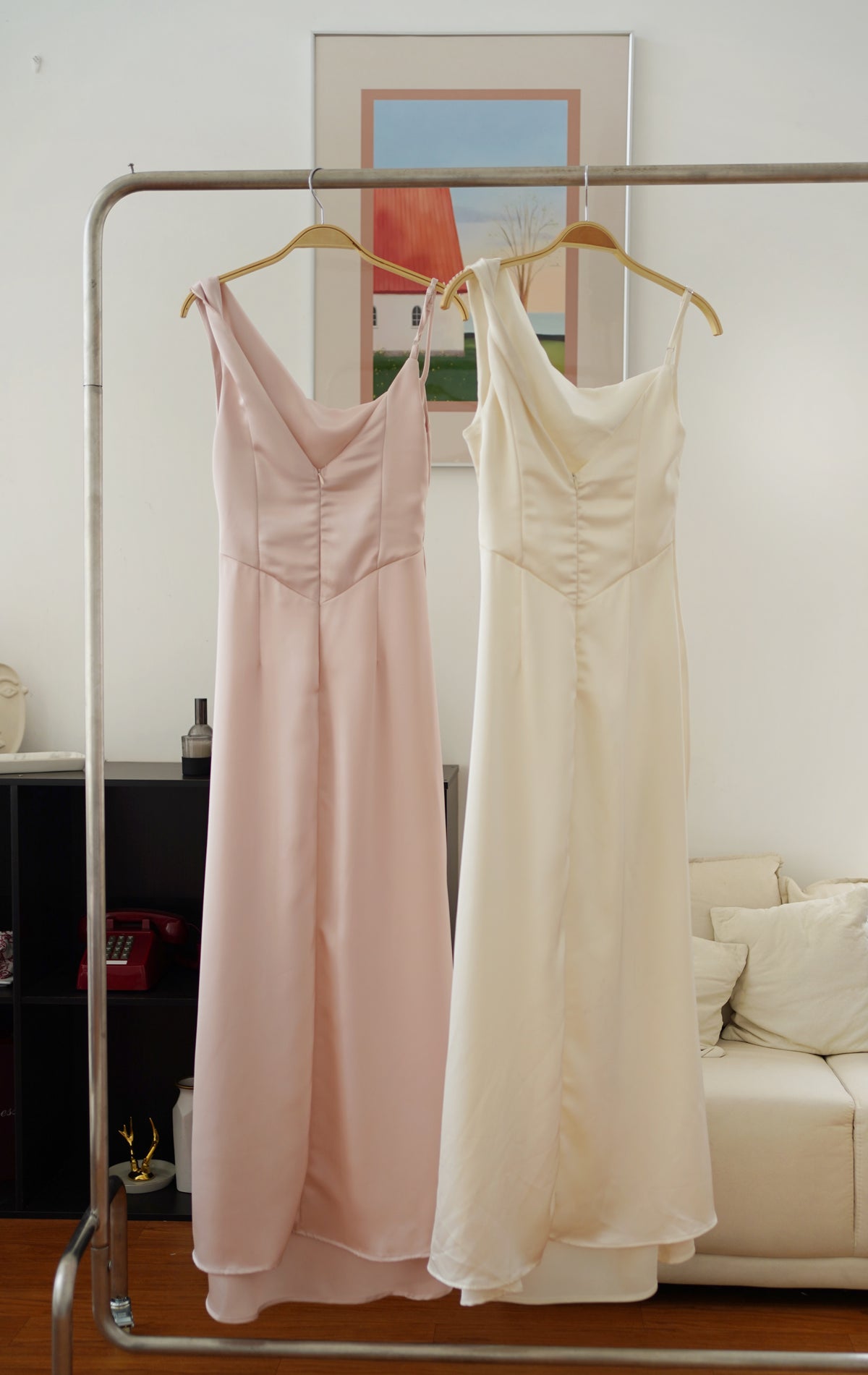 Qaira Toga Mermaid Satin Dress