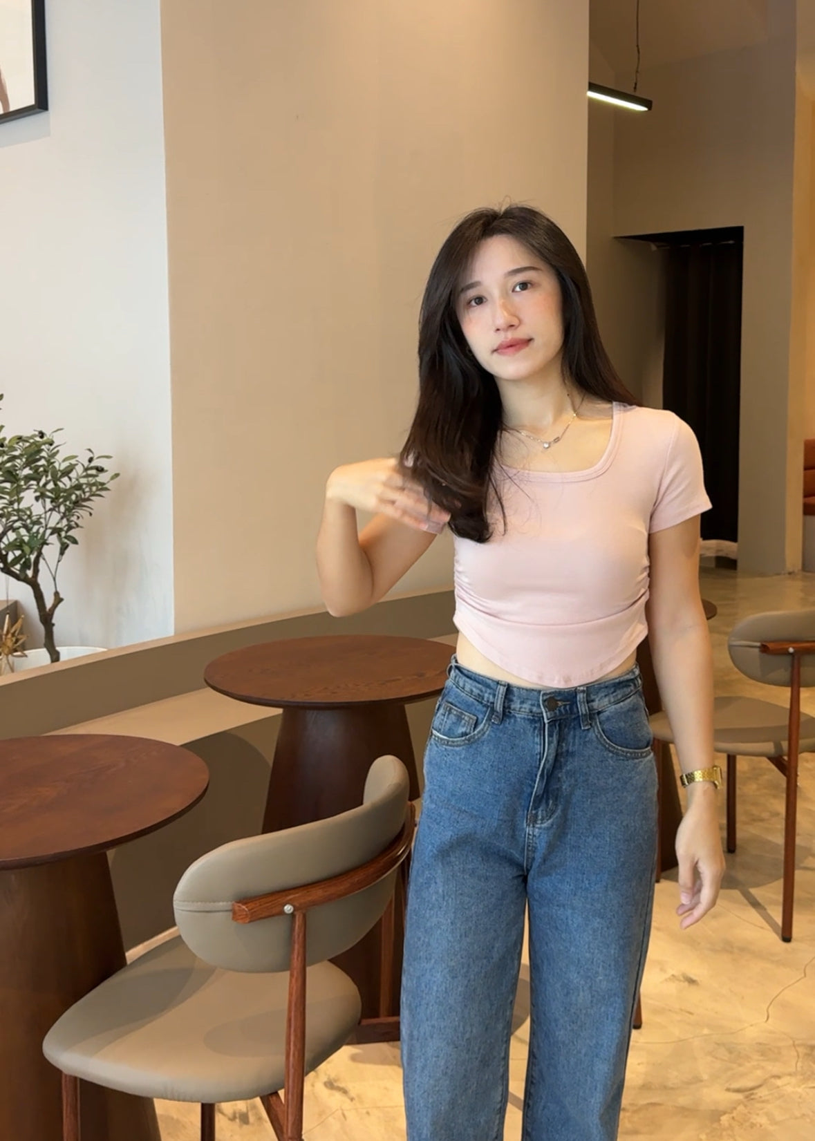 Scoop Fitted Square Top