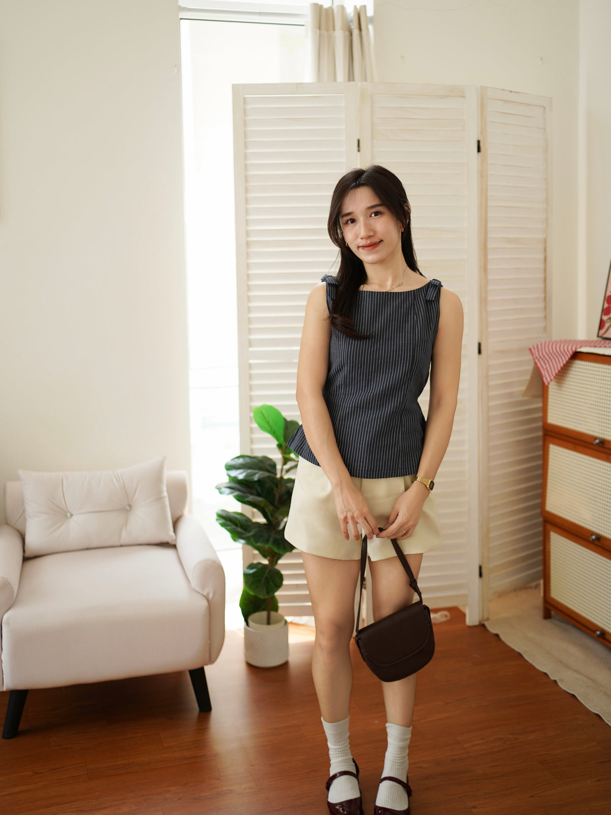 Giselle Stripe Tank Top - LovelyMadness Clothing Malaysia