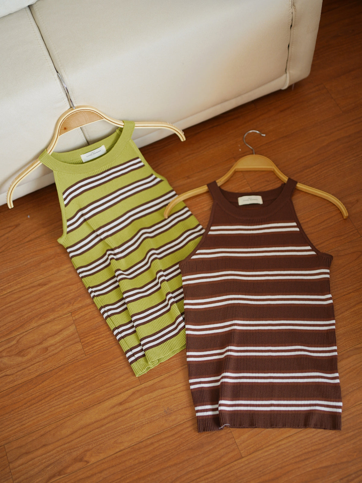 Angie Knit Contrast Halter Top