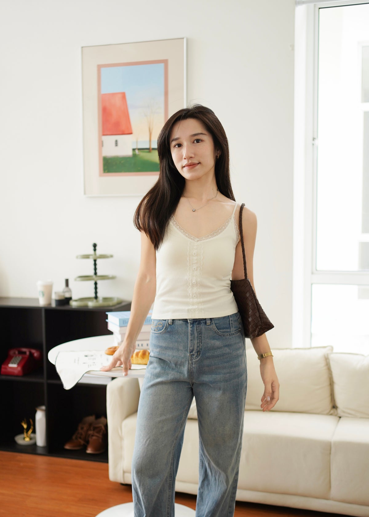 Teresa Lace Padded Tank