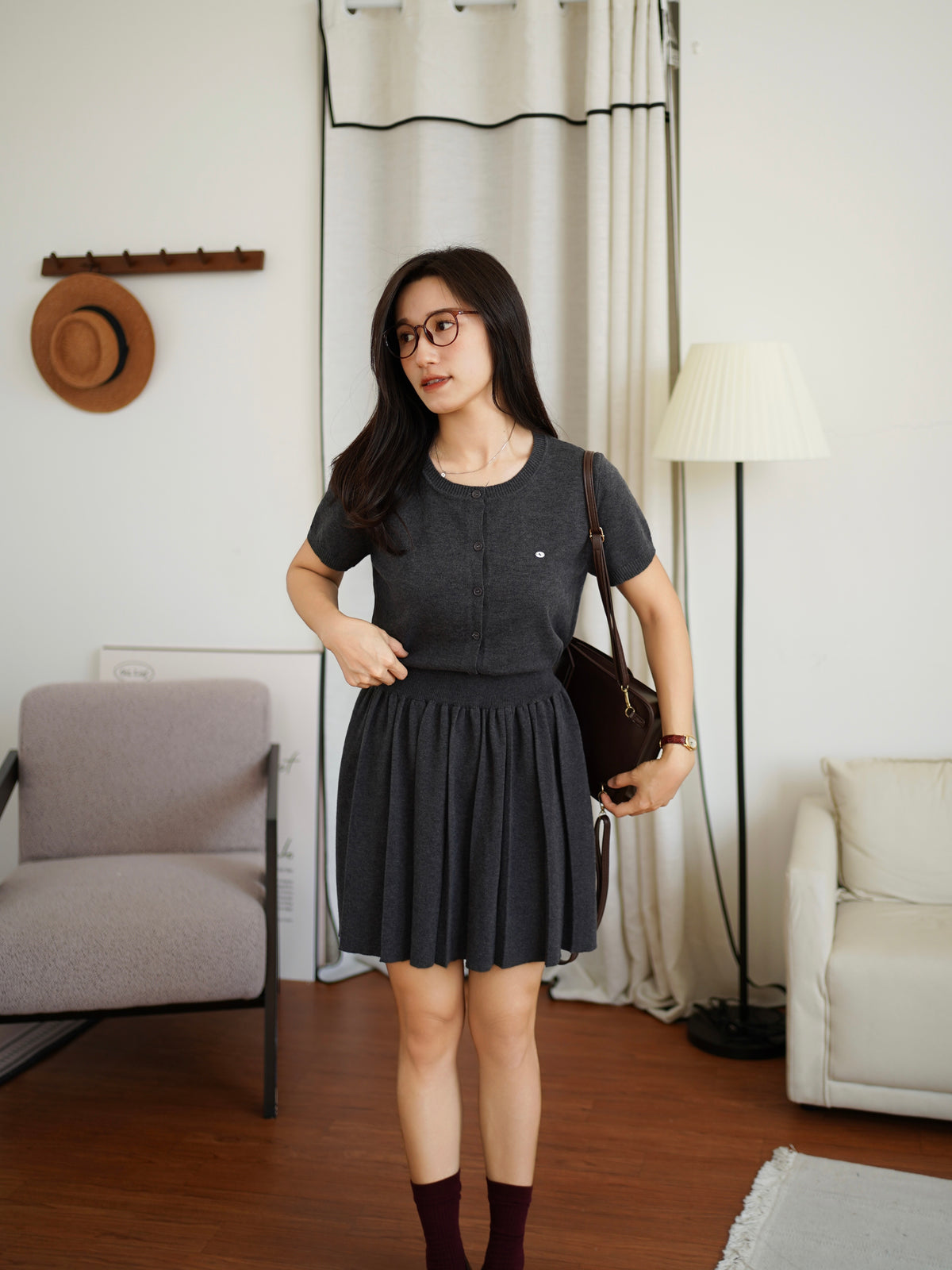 Quincy Knit Set - LovelyMadness Clothing Malaysia