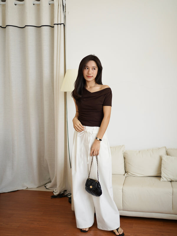 Ariel Drape Top (2 ways top) - LovelyMadness Clothing Malaysia