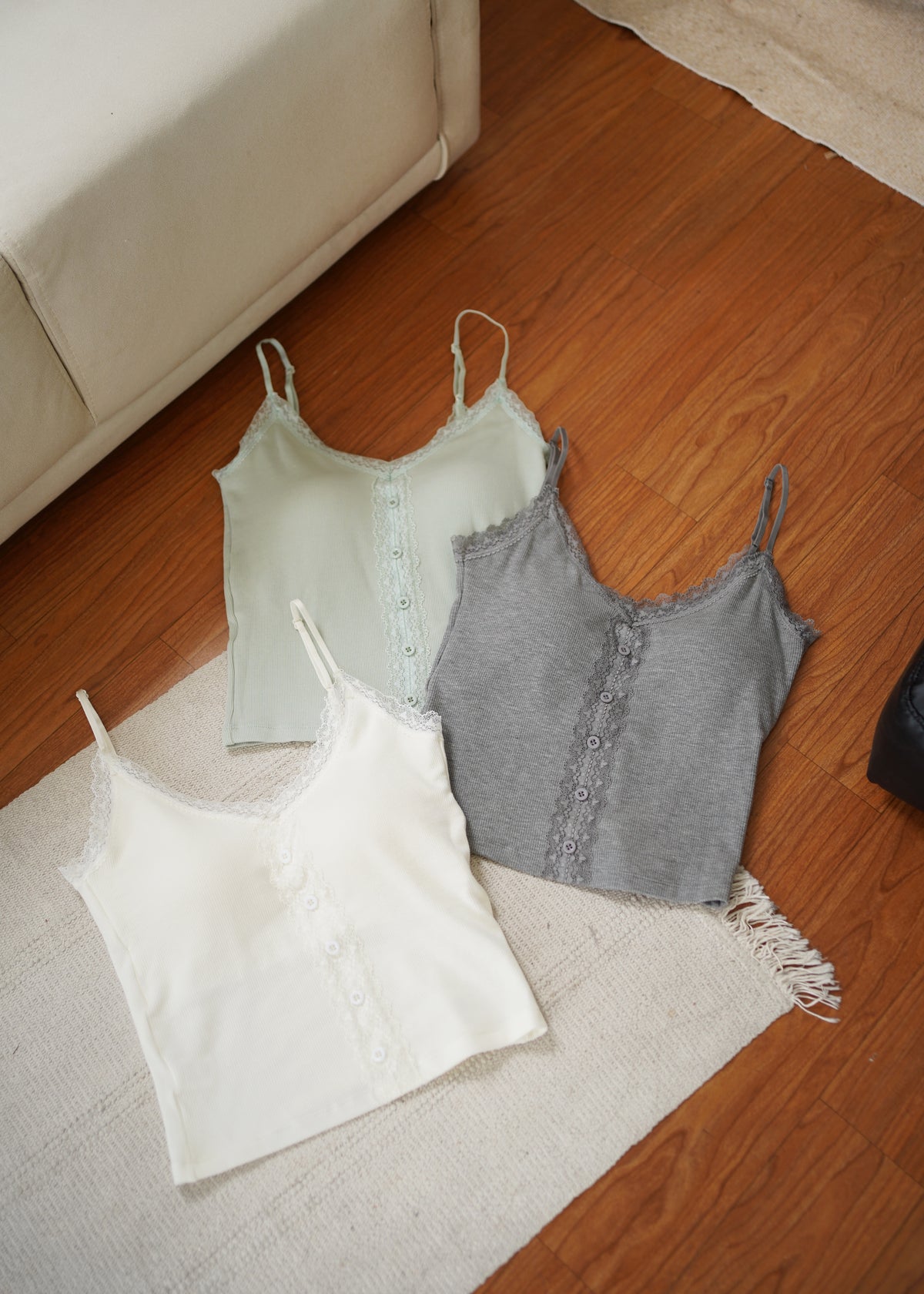 Teresa Lace Padded Tank