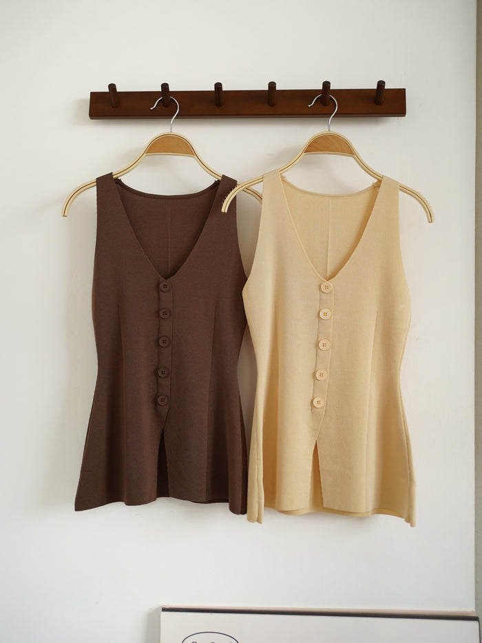 Rumi Peplum Vest Top - LovelyMadness Clothing Malaysia