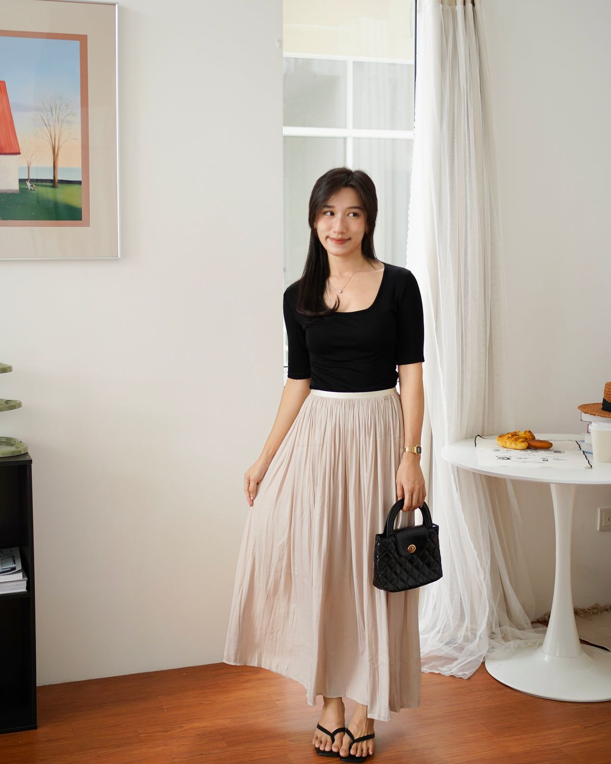 Flowy Pleated Skirt