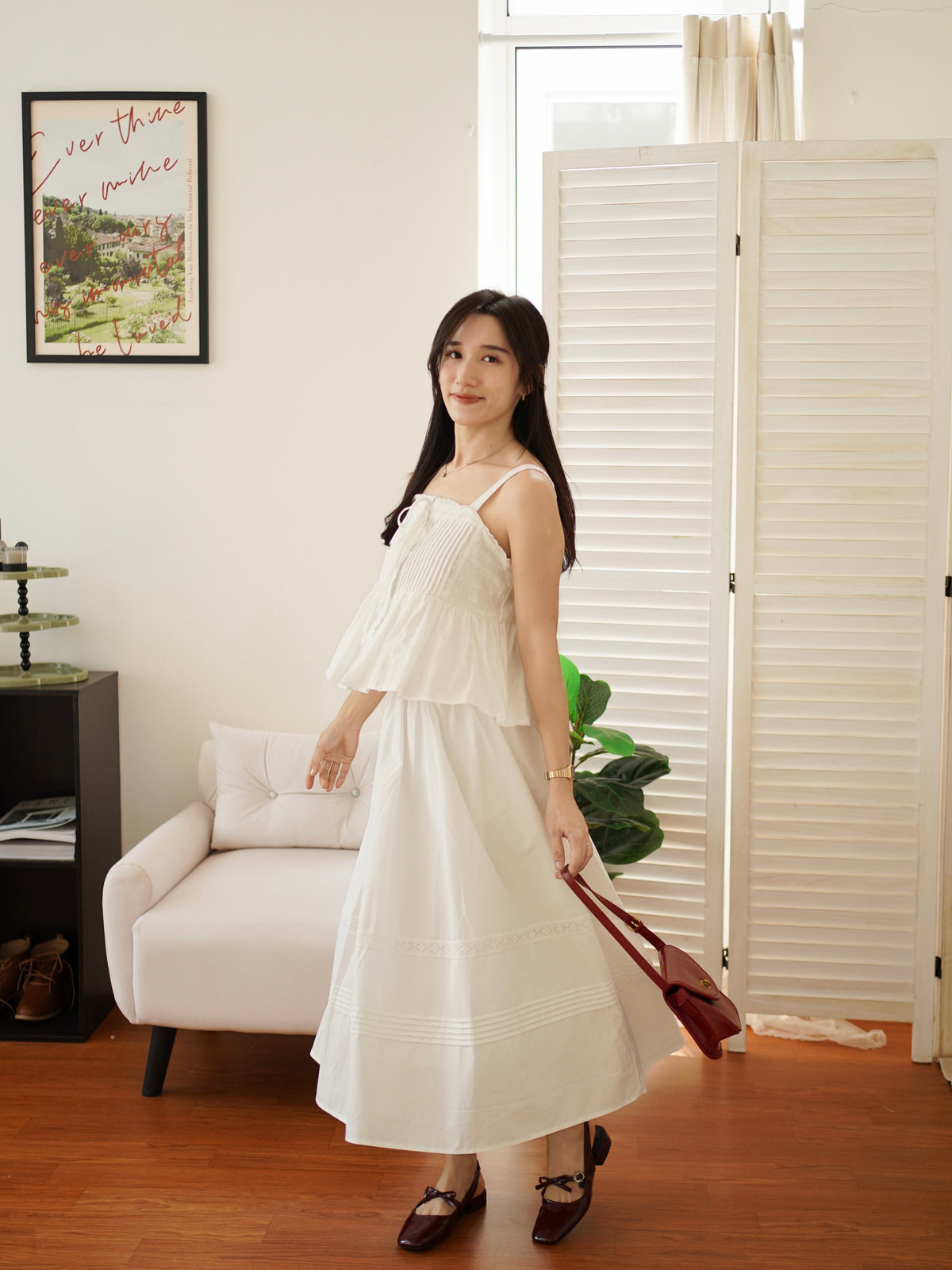 Anna Lace Midi Skirt - LovelyMadness Clothing Malaysia