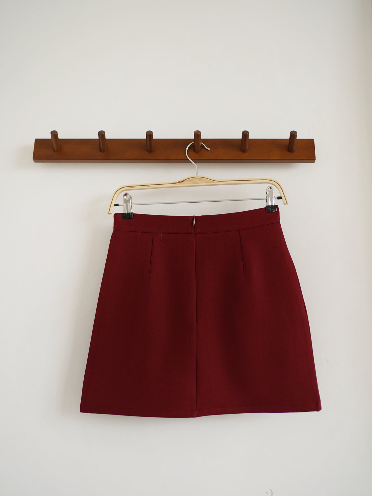 Rowen Maroon Mini Skirt