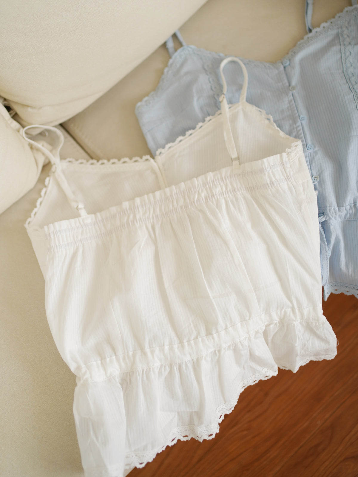 Nastya Crochet Eyelet Top
