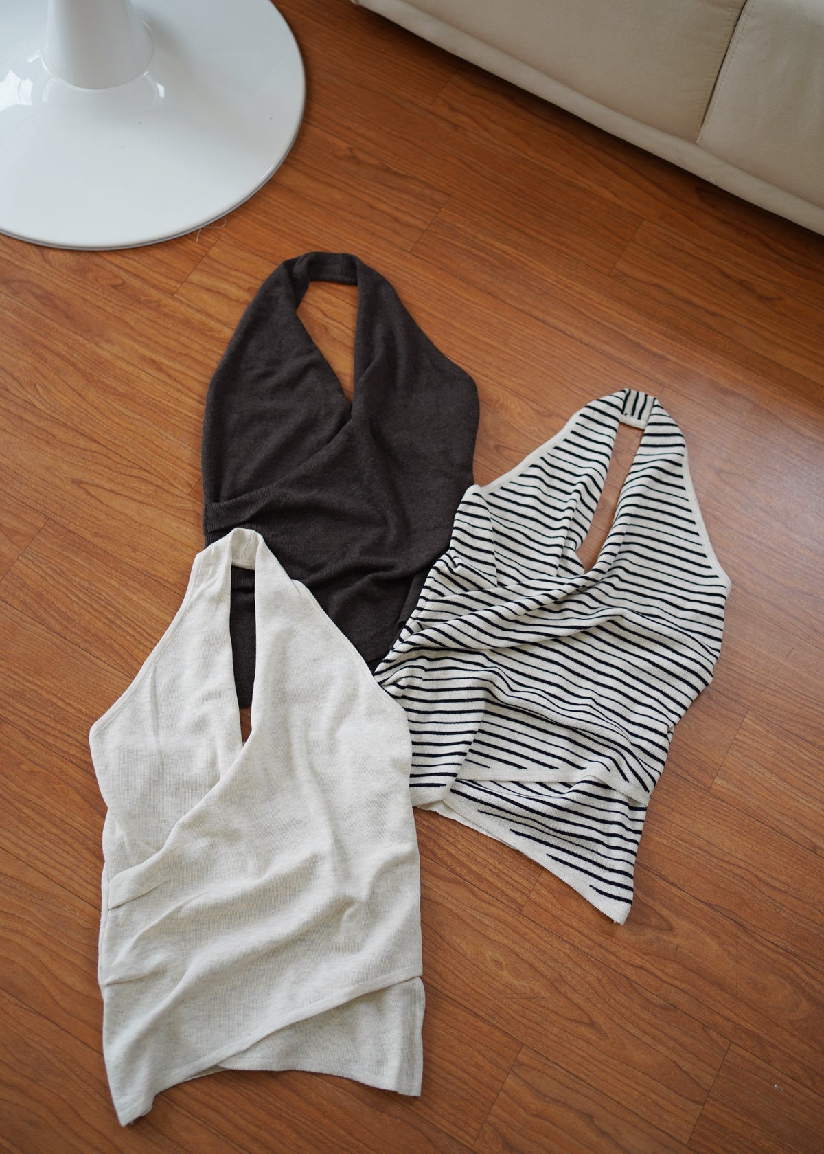 Elodie Knit Halter V Top