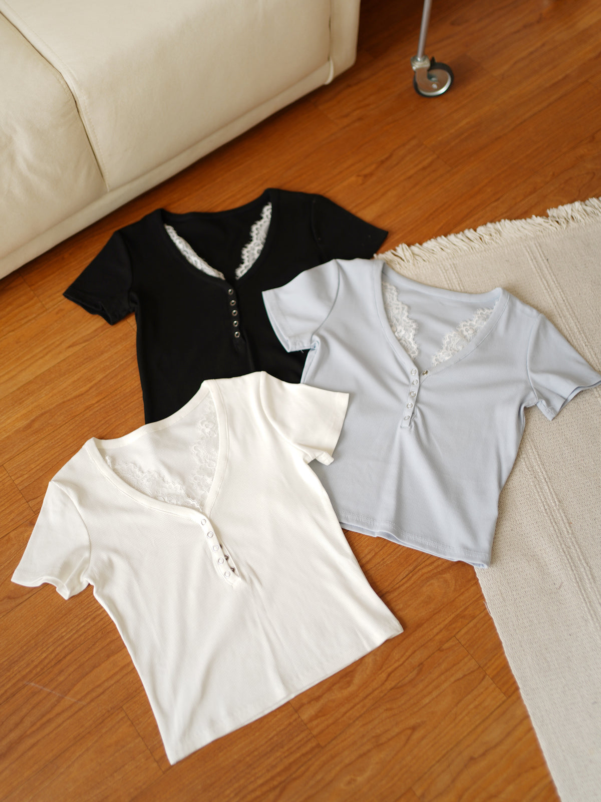 Chloe Lace Trimmed Top