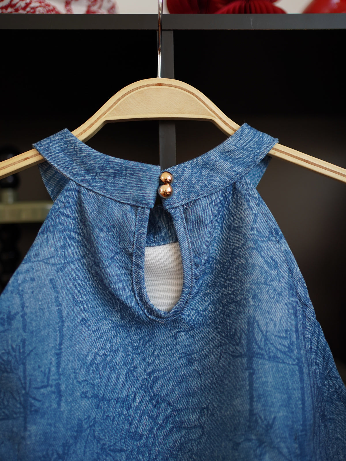 BLUE BAMBOO Halter Top - LovelyMadness Clothing Malaysia