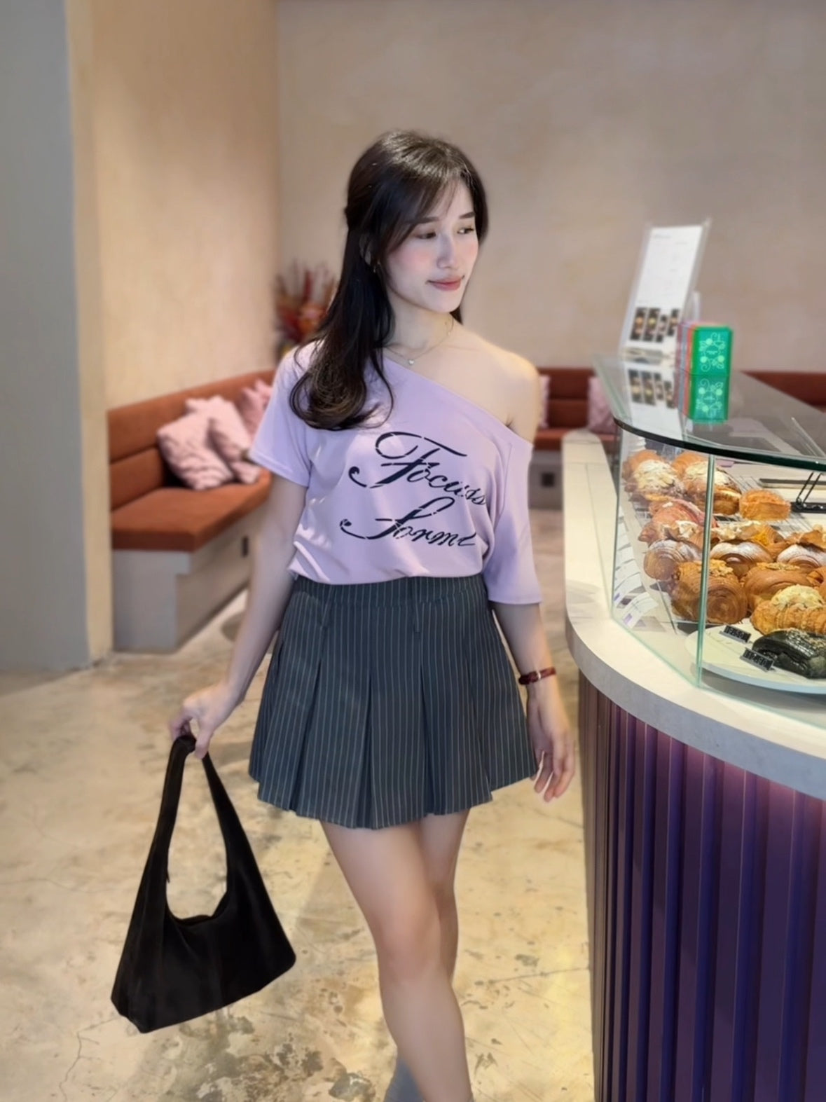 Wendy Oblique Top - LovelyMadness Clothing Malaysia