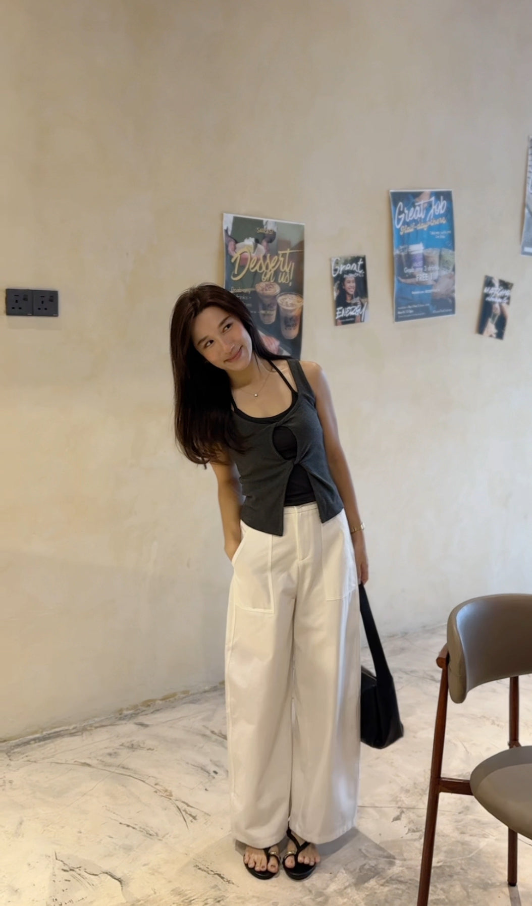 Elise Tie Back Layered Top