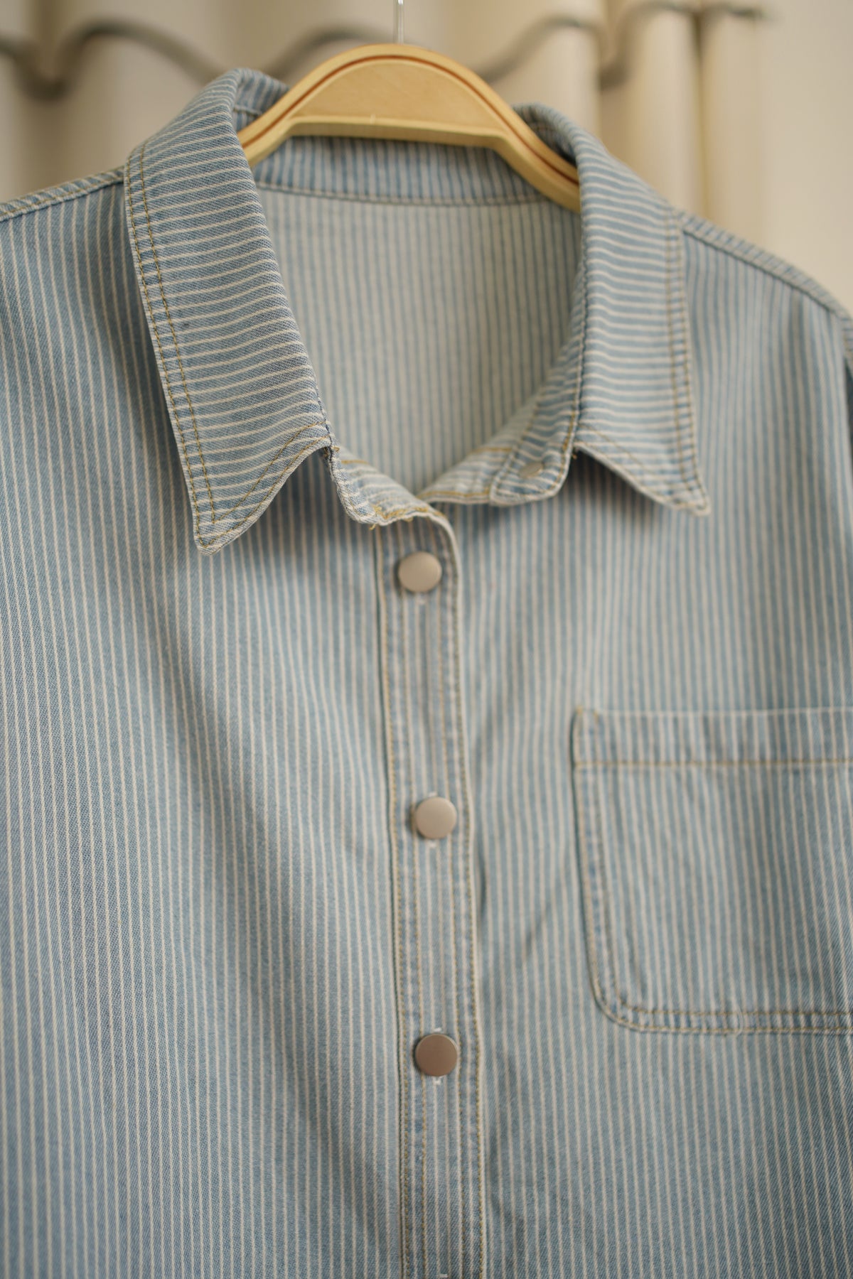 Denim Stripe Blouse