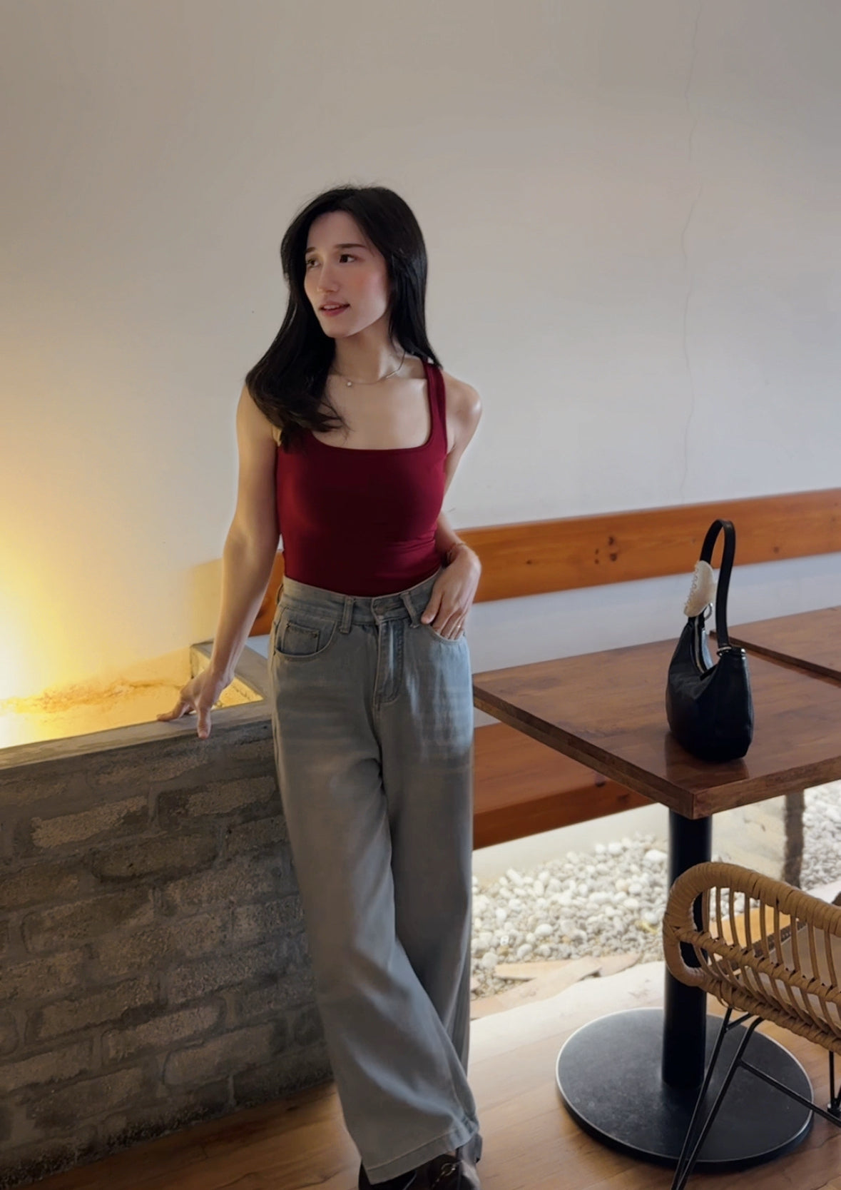 Alicia Scoop Padded Top