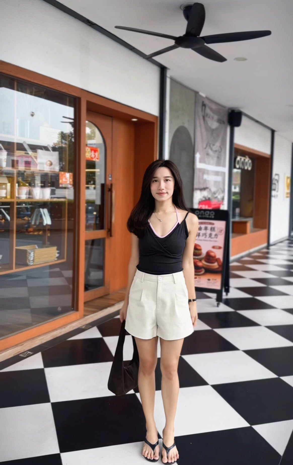 Kerina Padded Contrast Tank