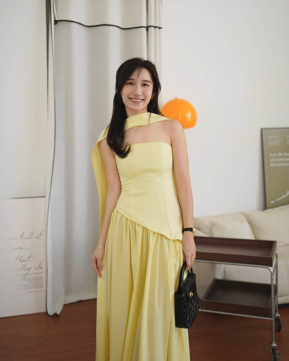 Celestia Split Midaxi Dress - LovelyMadness Clothing Malaysia