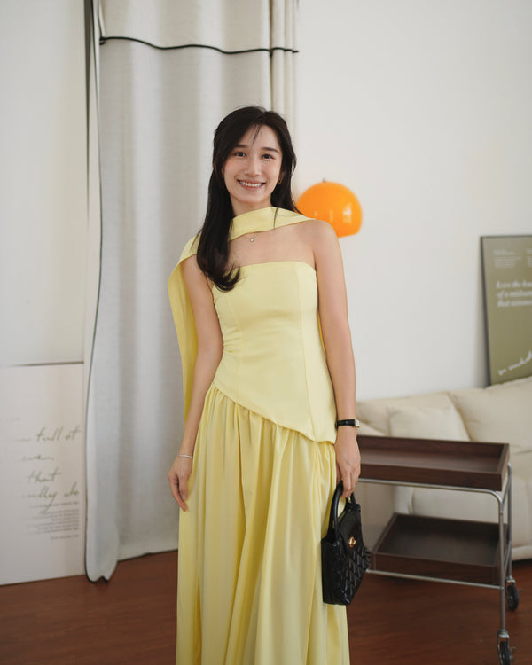 Celestia Split Midaxi Dress - LovelyMadness Clothing Malaysia