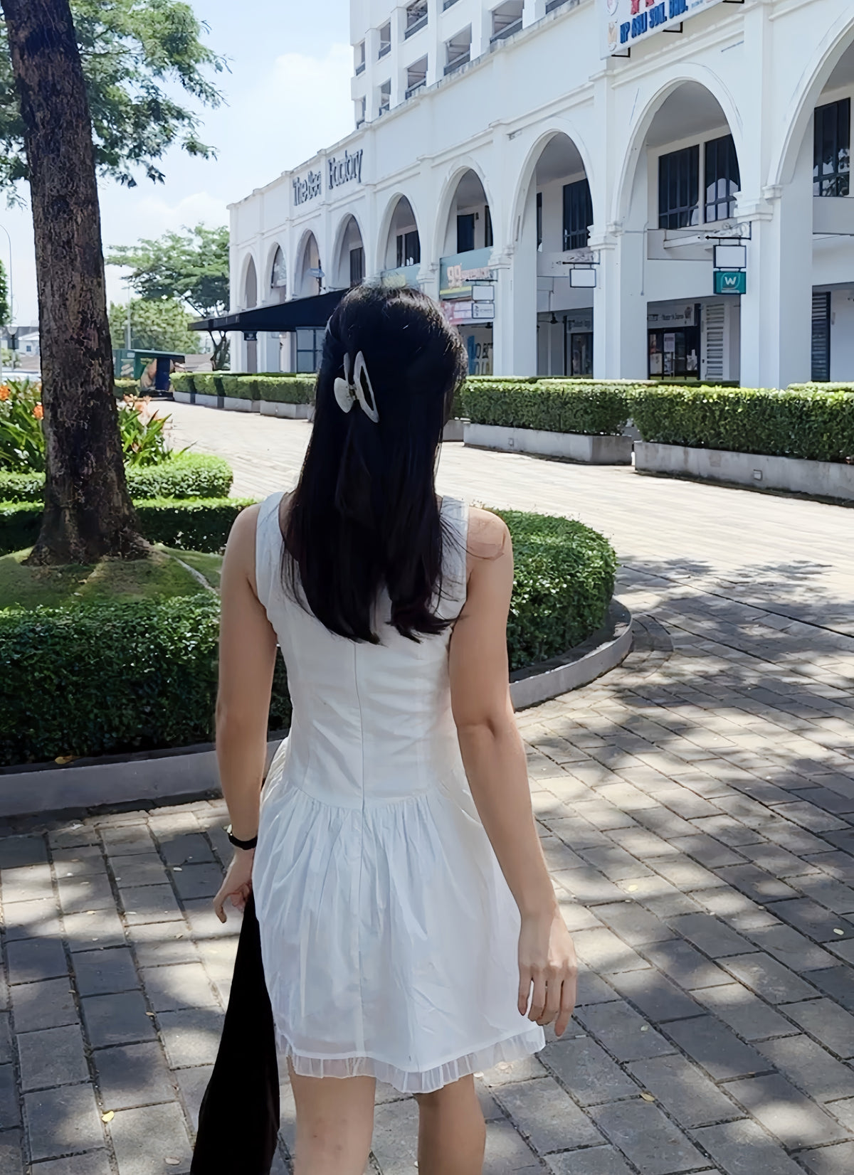 Sophia button-front mini dress - LovelyMadness Clothing Malaysia