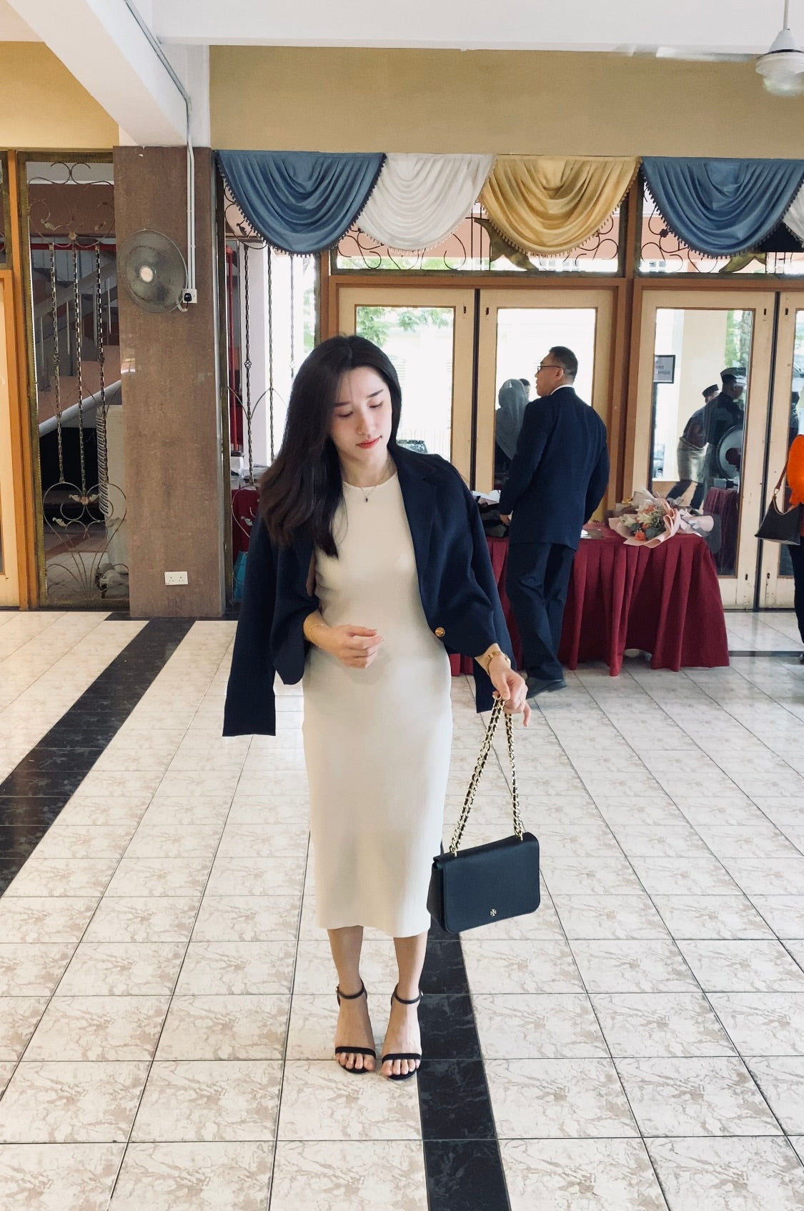 GRACE COLUMN KNIT DRESS - LovelyMadness Clothing Malaysia