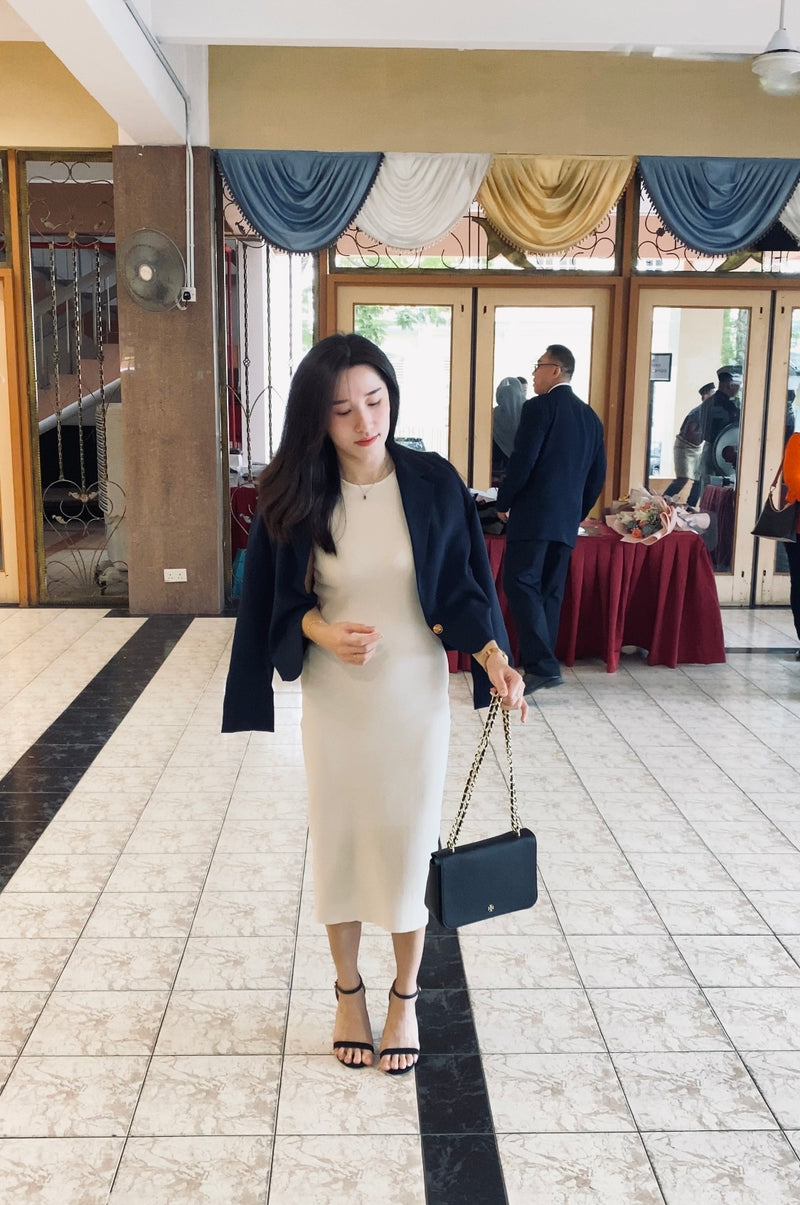 GRACE COLUMN KNIT DRESS - LovelyMadness Clothing Malaysia