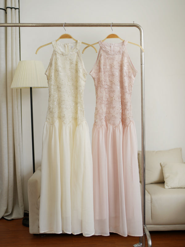 Hermione Halter Lace Dress - LovelyMadness Clothing Malaysia