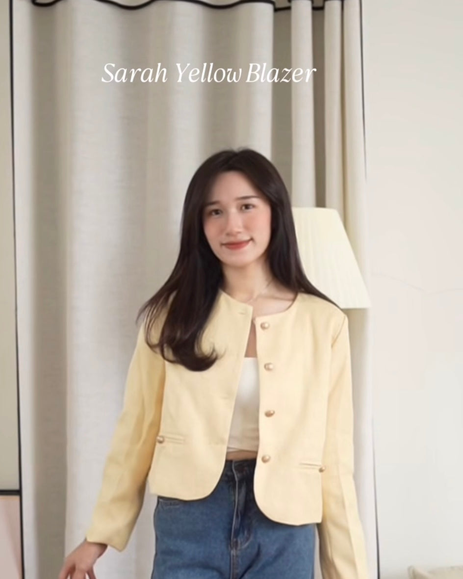 Sarah Yellow Blazer