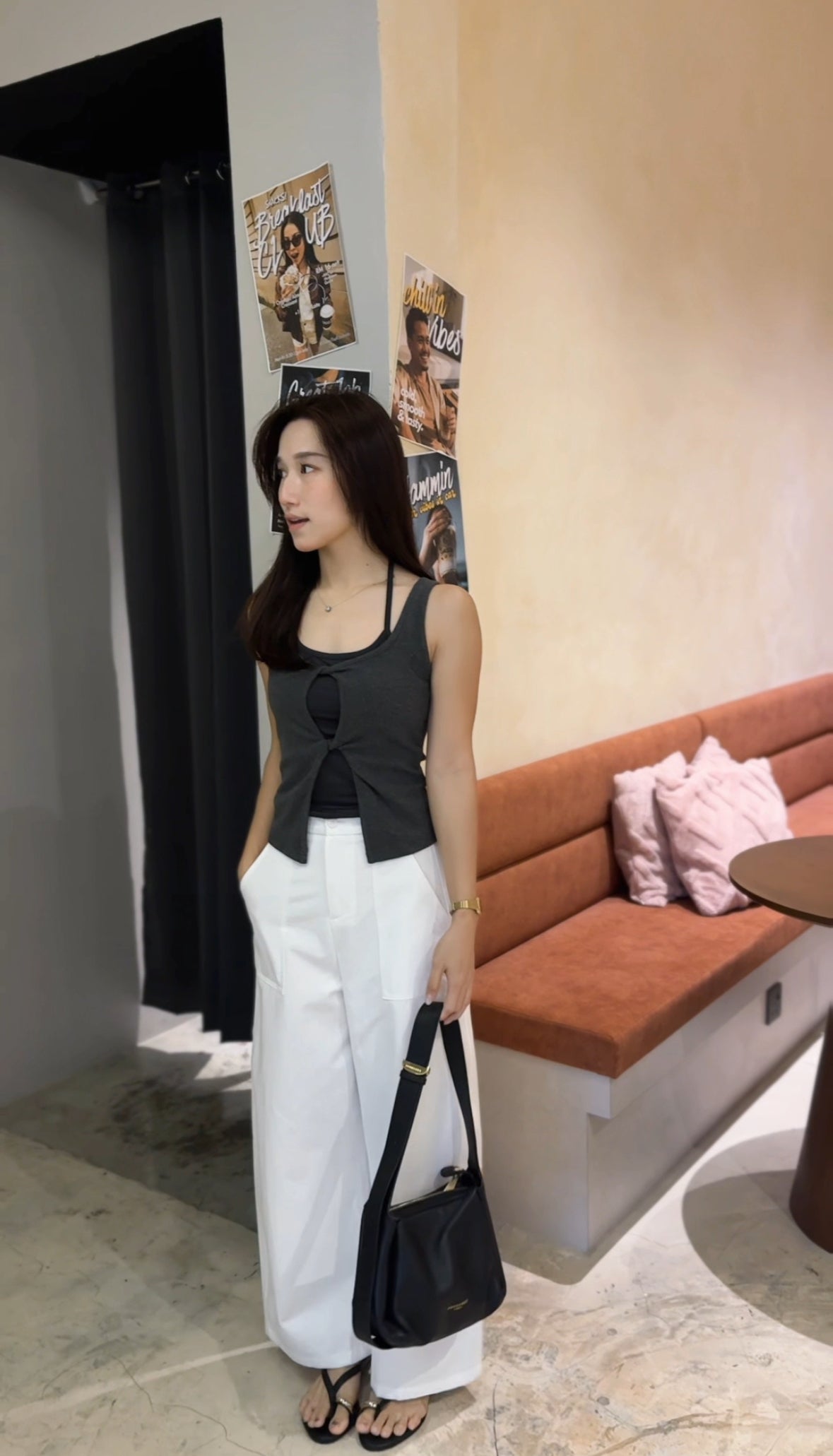 Elise Tie Back Layered Top