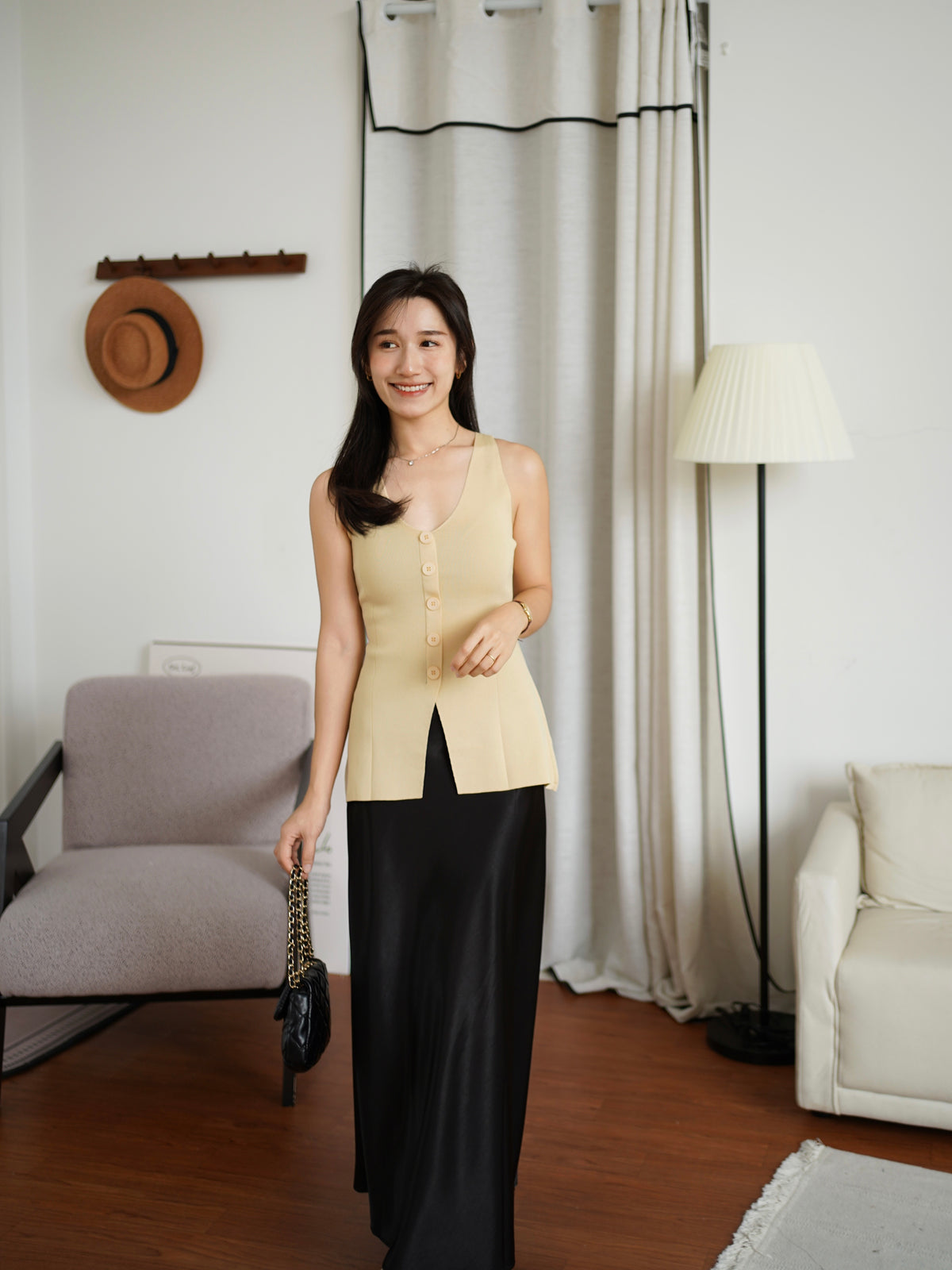 Rumi Peplum Vest Top - LovelyMadness Clothing Malaysia