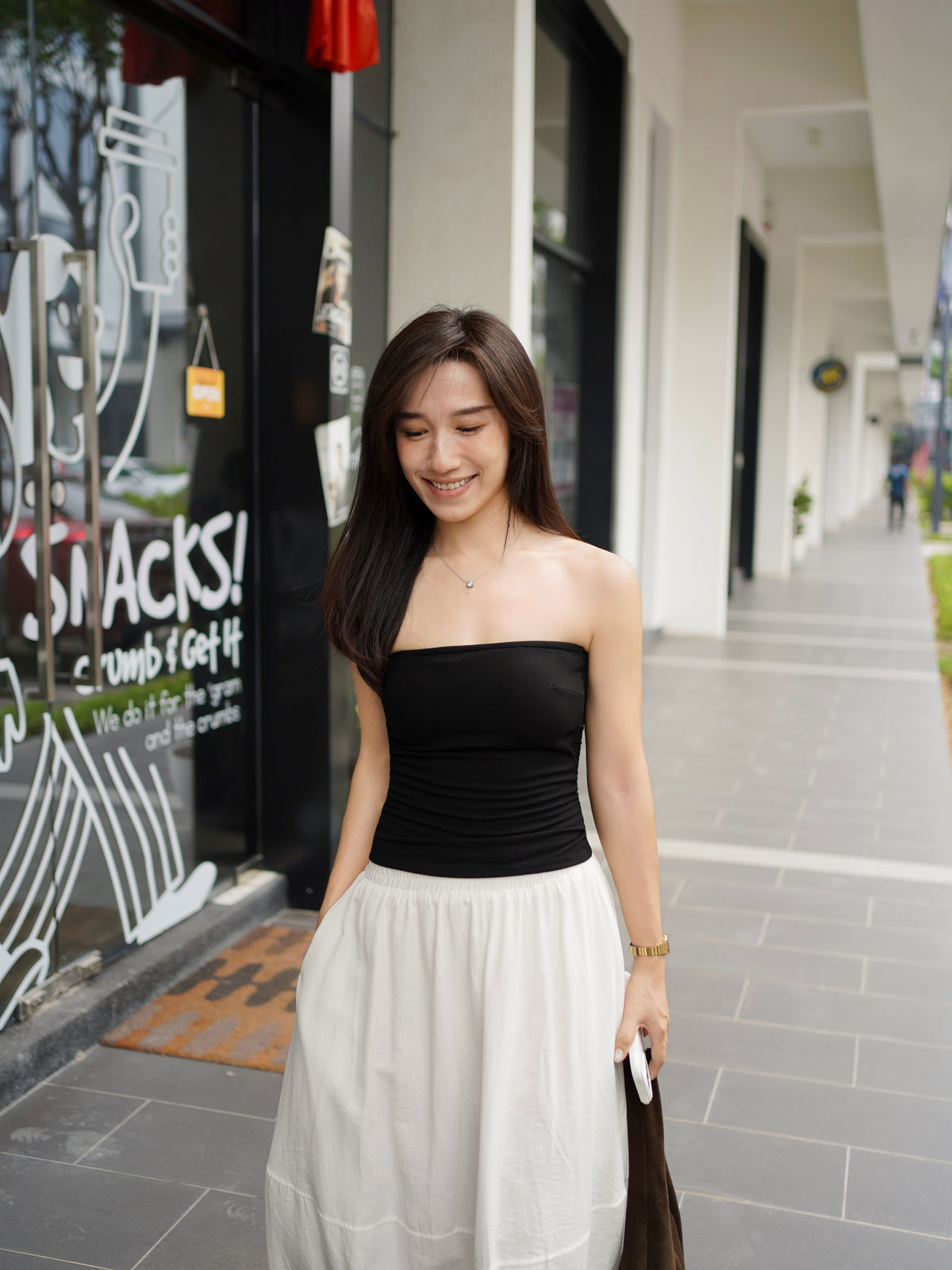 Veronica Cotton Padded Tube Top