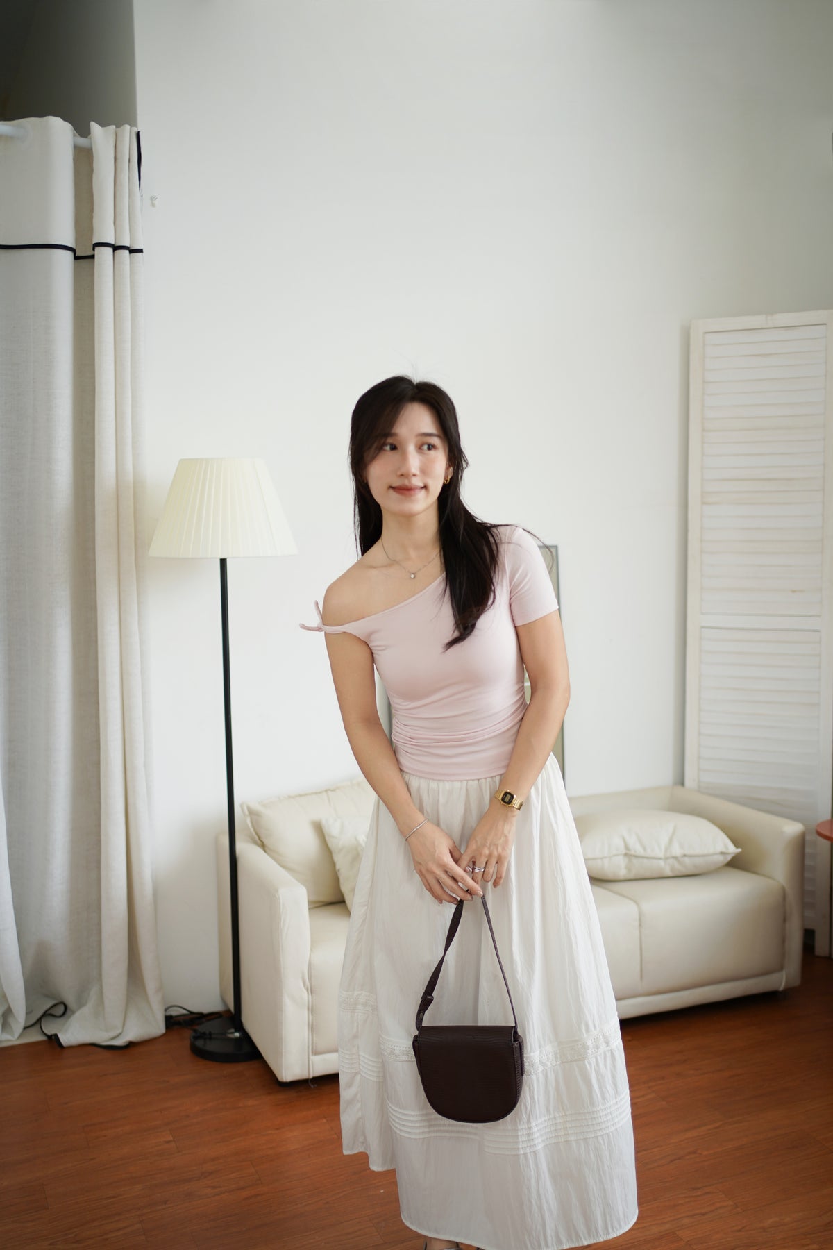 Moniss Oblique Padded Top - LovelyMadness Clothing Malaysia