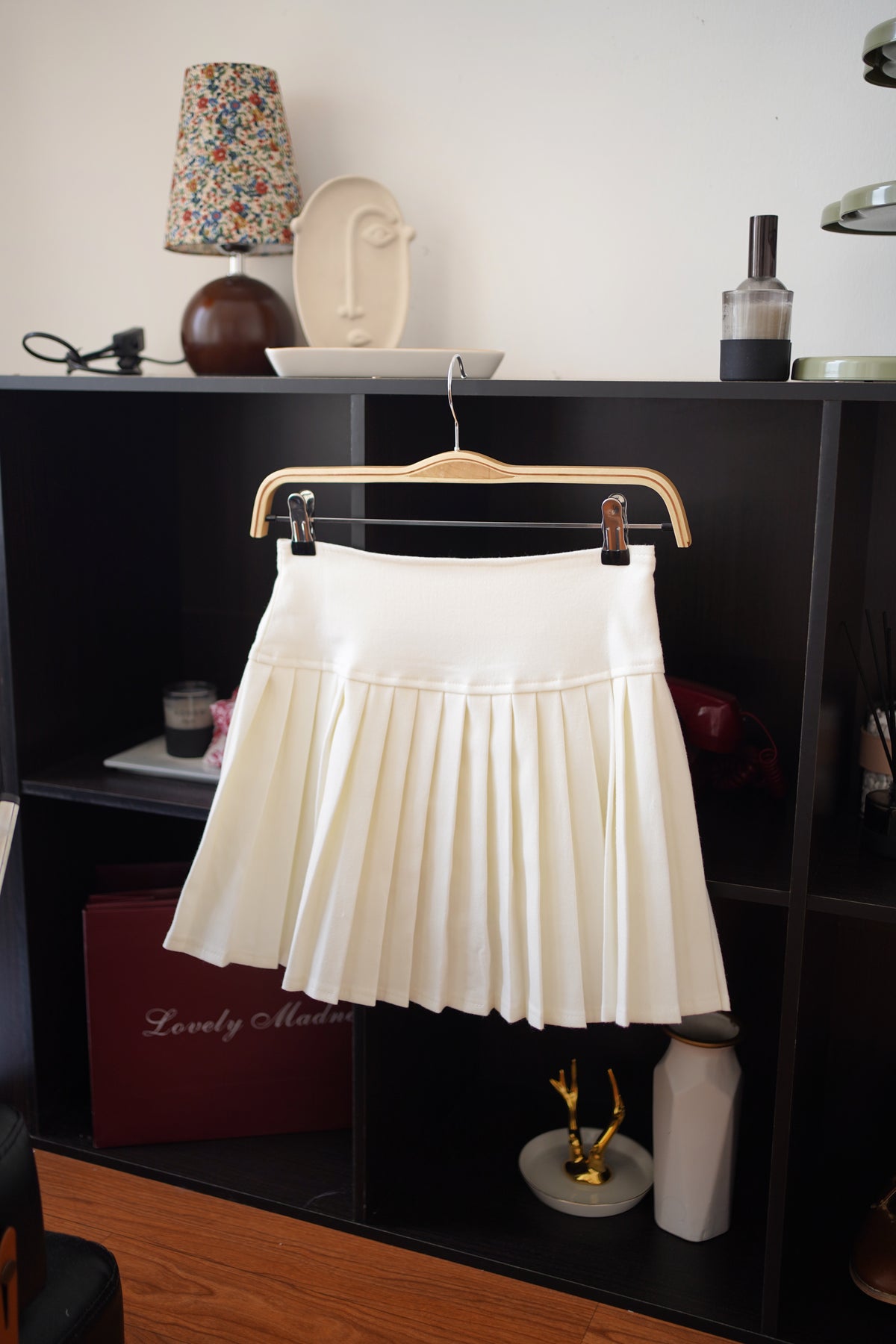 White Pleat Skirt