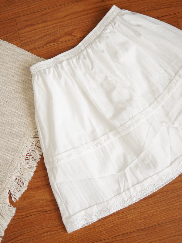 Sophia Lace Trimmed Skirt