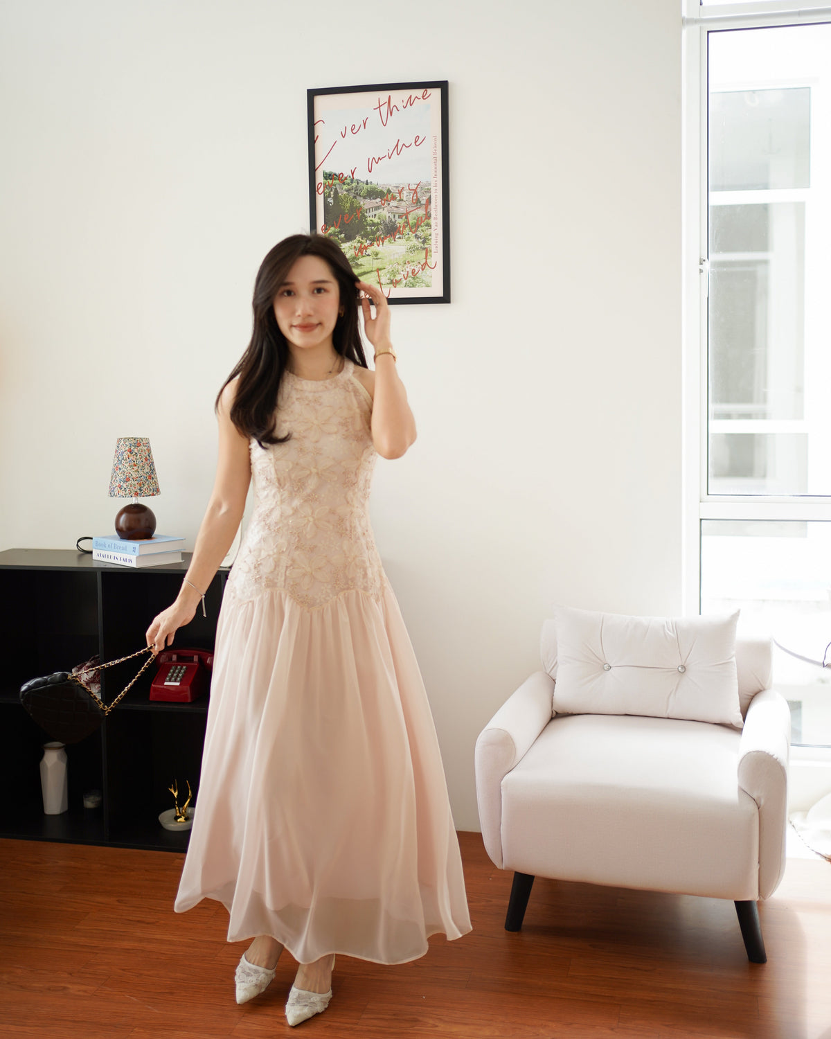 Hermione Halter Lace Dress - LovelyMadness Clothing Malaysia