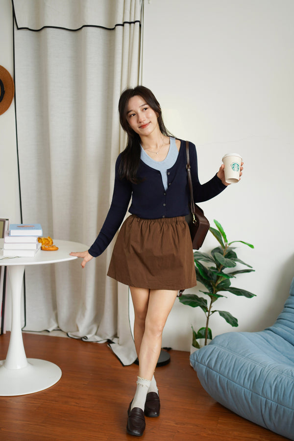 Venice Faux Layer knit Top