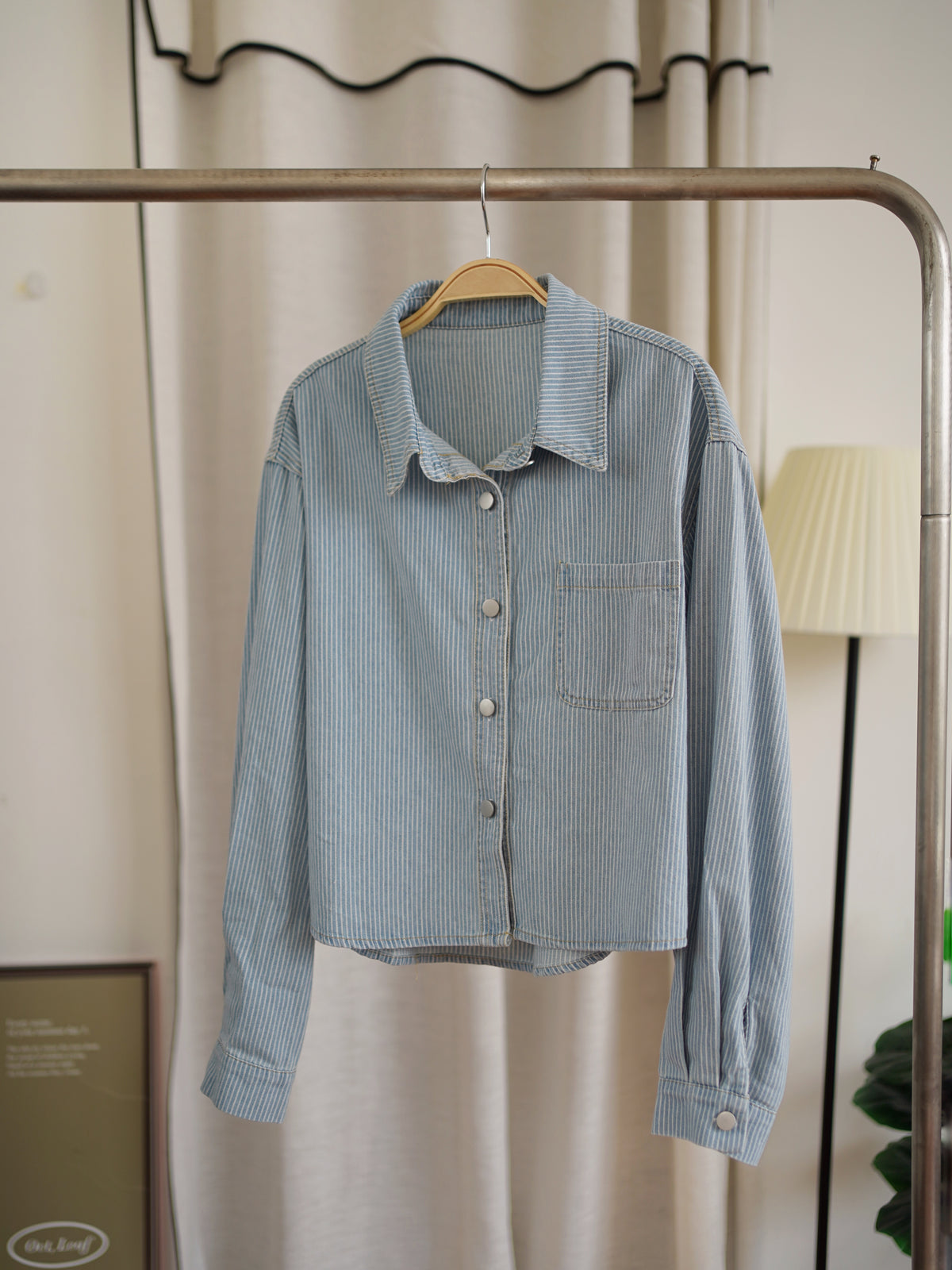 Denim Stripe Blouse