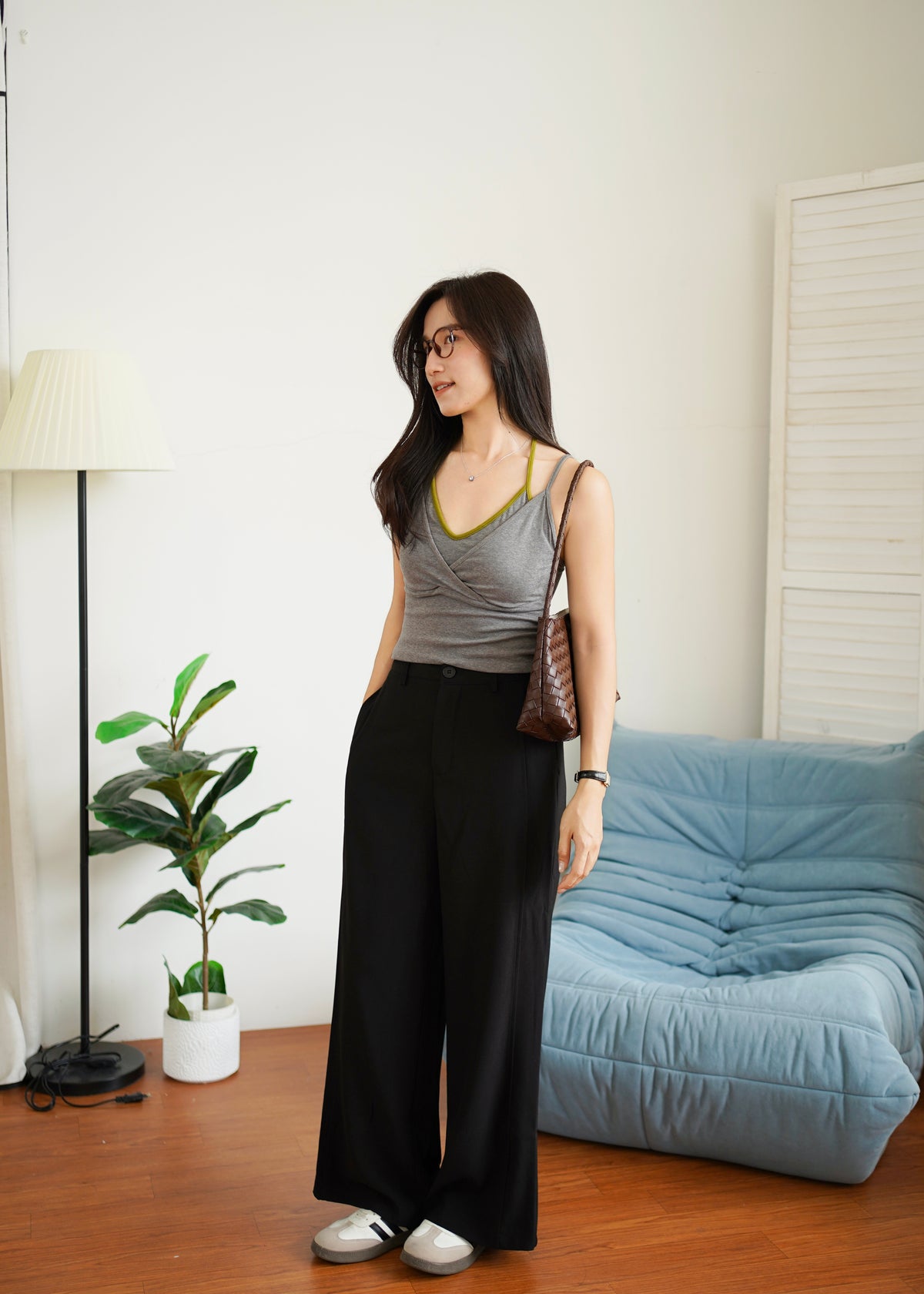 Kerina Padded Contrast Tank